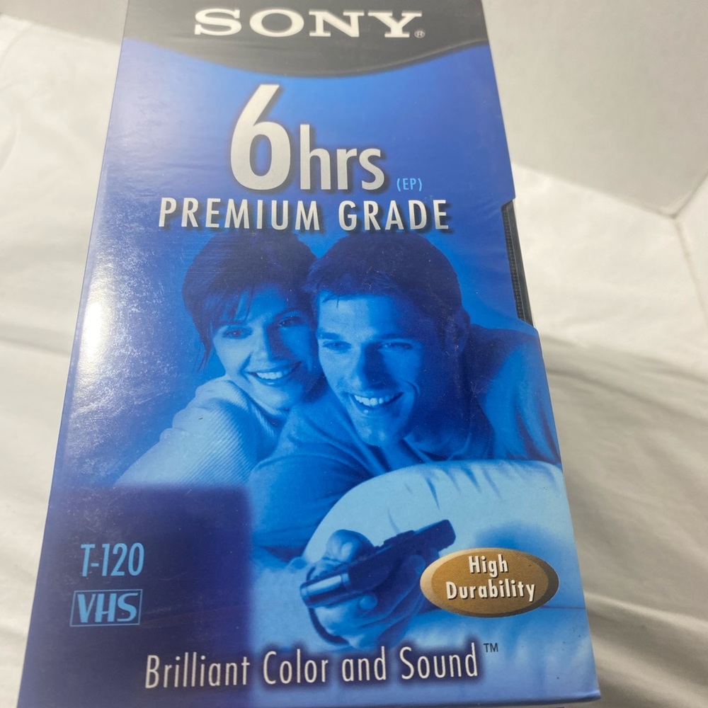 Sony Premium Grade 6hr VHS Tape 7 Sealed